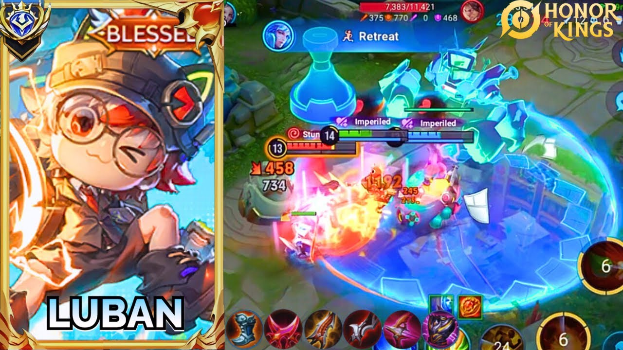 LUBAN NO.7 | MVP SOLO RANK BEST BUILD HONOR OF KINGS GAMEPLAY