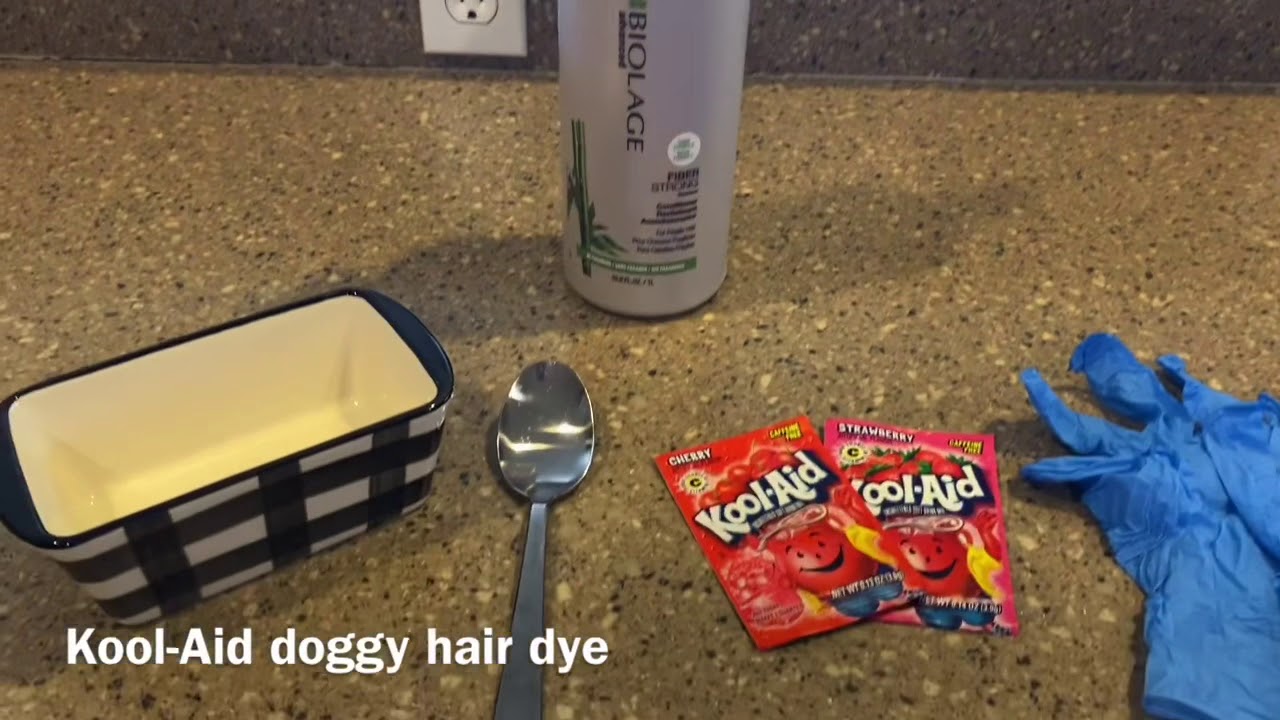 Kool-Aid hair Dye for dogs