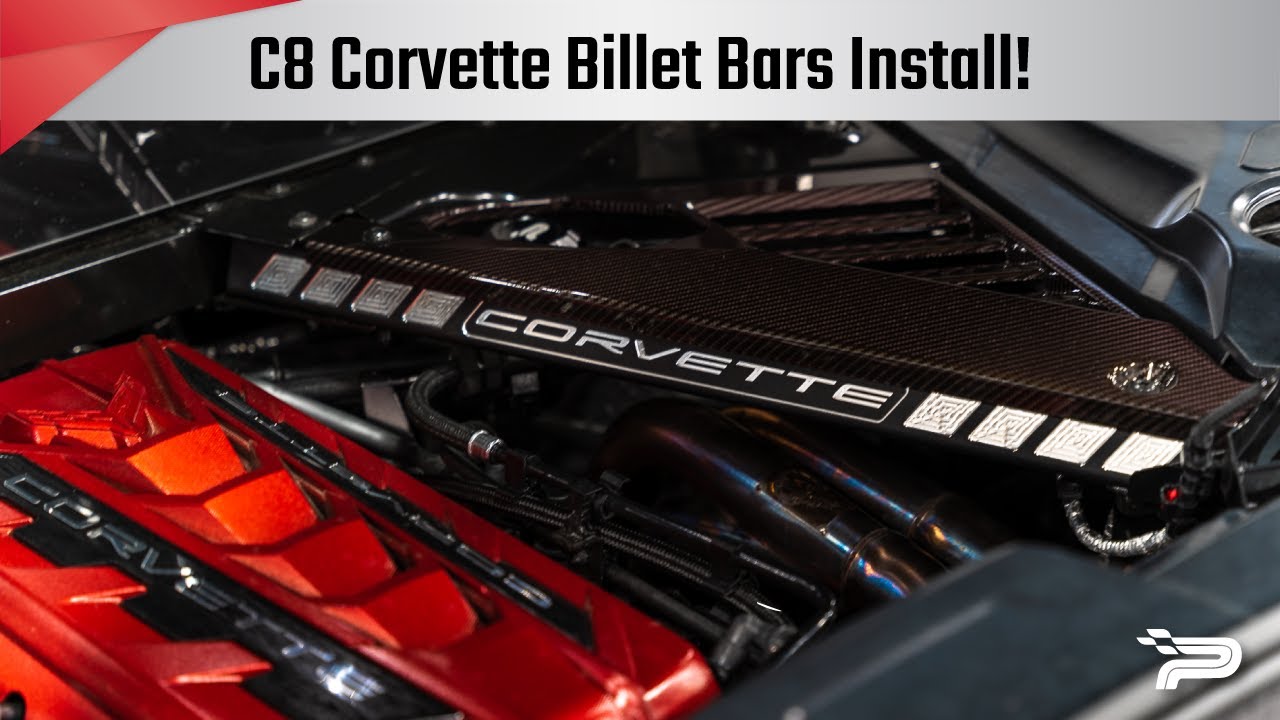 C8 Corvette Billet Strut Tower Support Bars Install - Paragon Performance