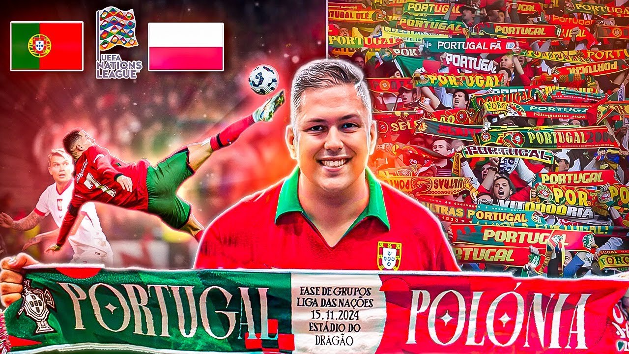 RONALDO MARCA DE BICICLETA! PORTUGAL DÁ GOLEADA À POLÓNIA!