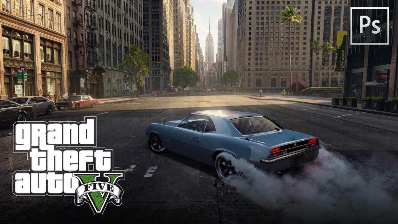 GTA V. Полностью переделал графику в гта 5. Photoshop. А каким вы видите GTA 6?
