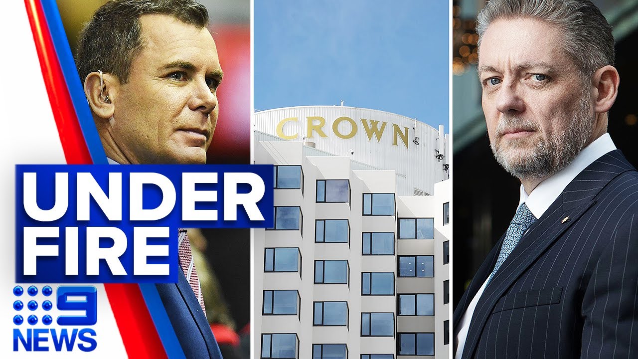 Crown Casino boss hits back at Wayne Carey over white powder scandal | 9 News Australia