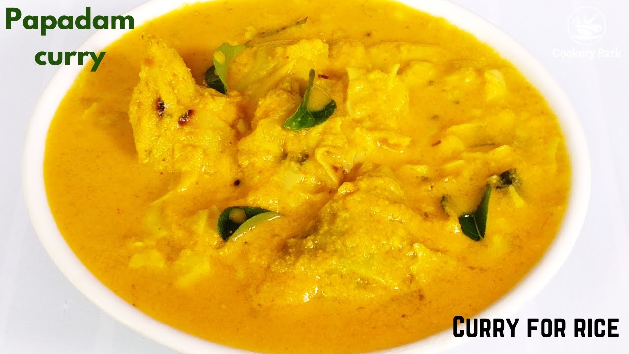 Pappadam Curry recipe | Pappad curry | Quick curry without vegetables