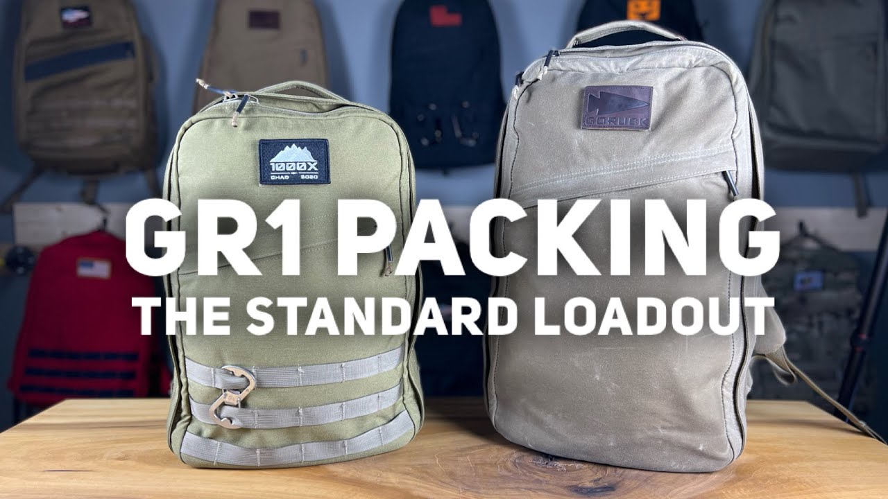Packing for the Weekend in a GORUCK GR1, GR2, GR3: The Standard Loadout