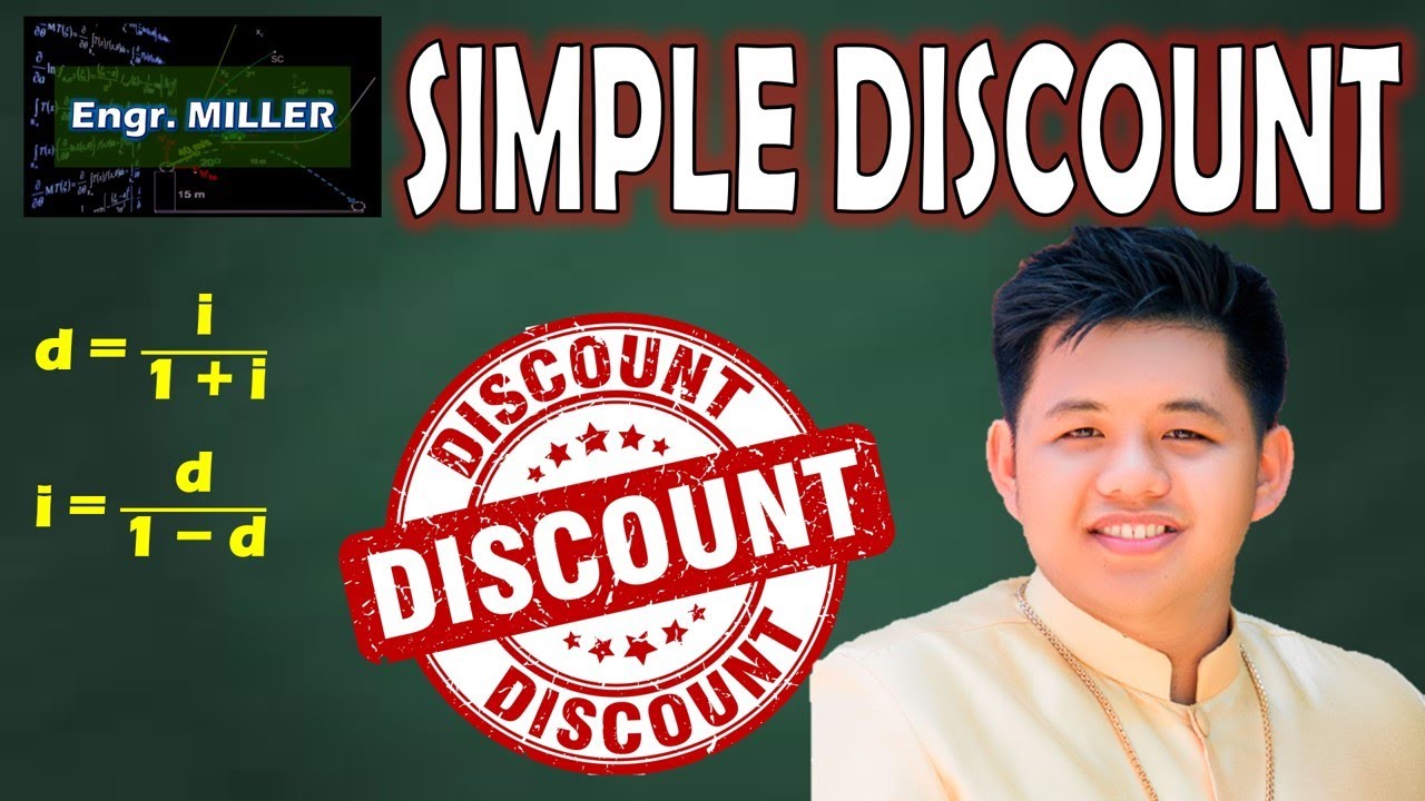Simple Discount and its relationship to interest rate, Engineering Economy. Tagalog