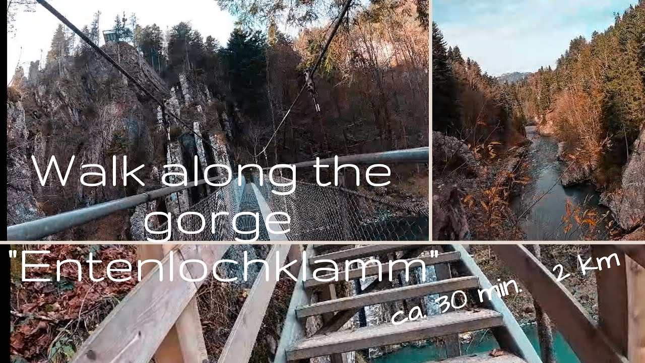Walk along the gorge. Entenlochklamm. 