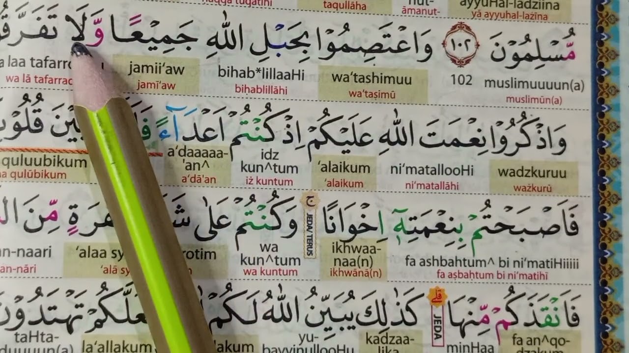  hanya melatih lisan tetapi juga menenangkan hati dan menumbuhkan keimanan. 