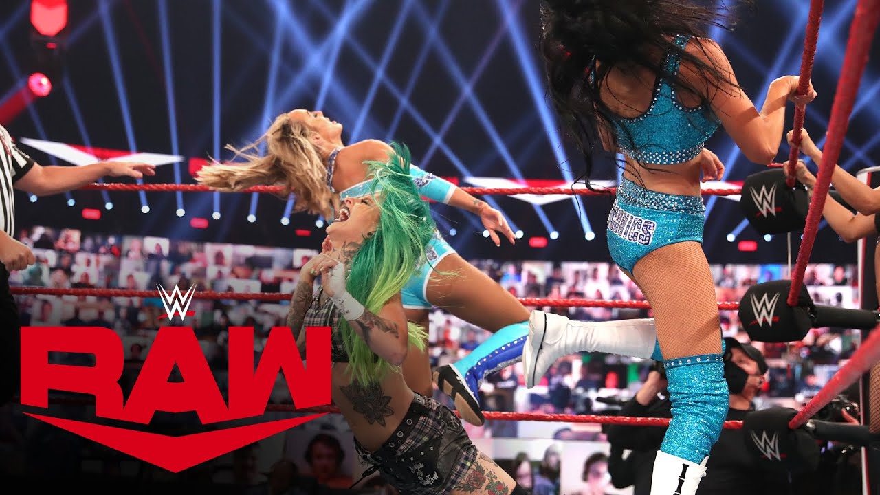 Riott Squad & Bianca Belair vs. IIconics & Zelina Vega – Six-Woman Tag Match: Raw, Aug. 24, 2020
