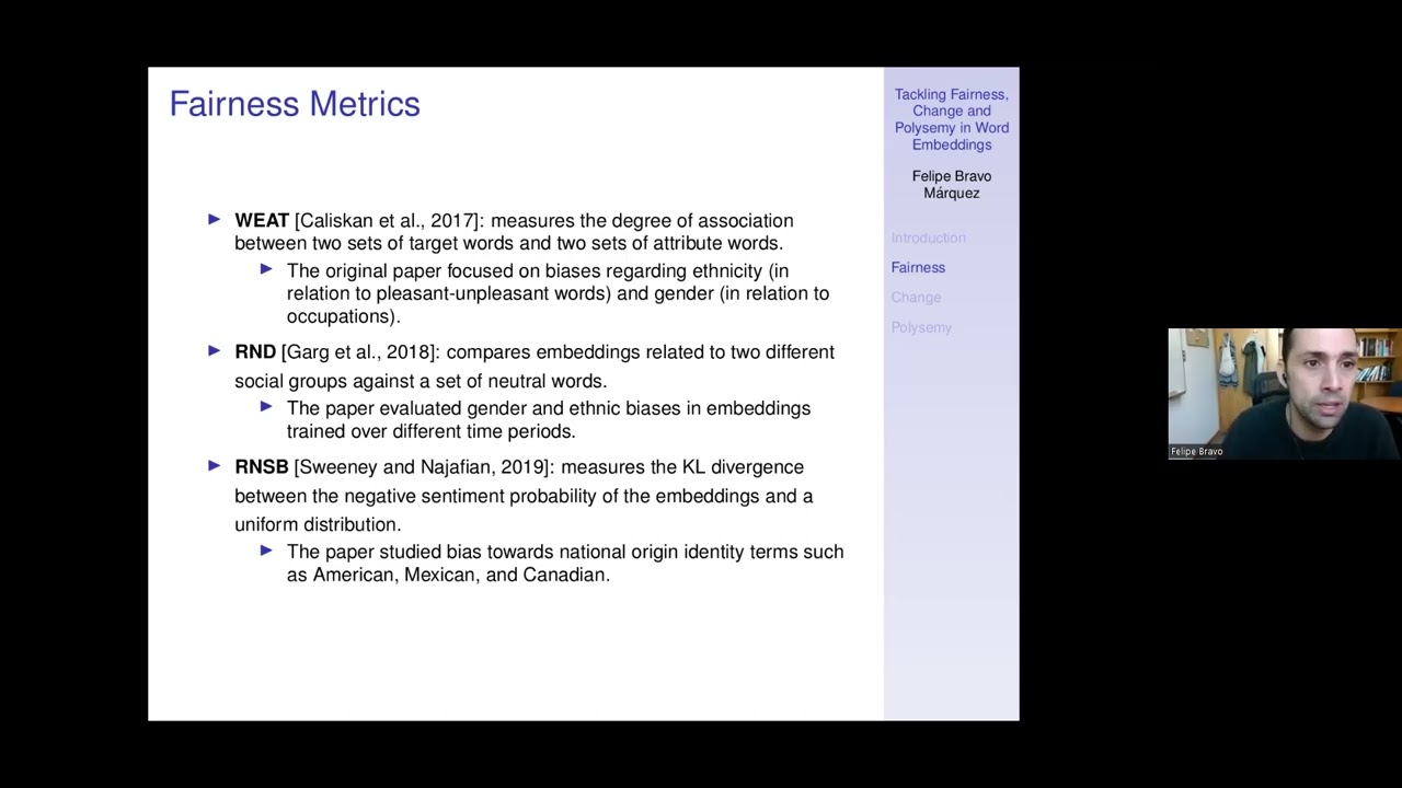 DataLearning: Tackling Fairness, Change, and Polysemy in Word Embeddings