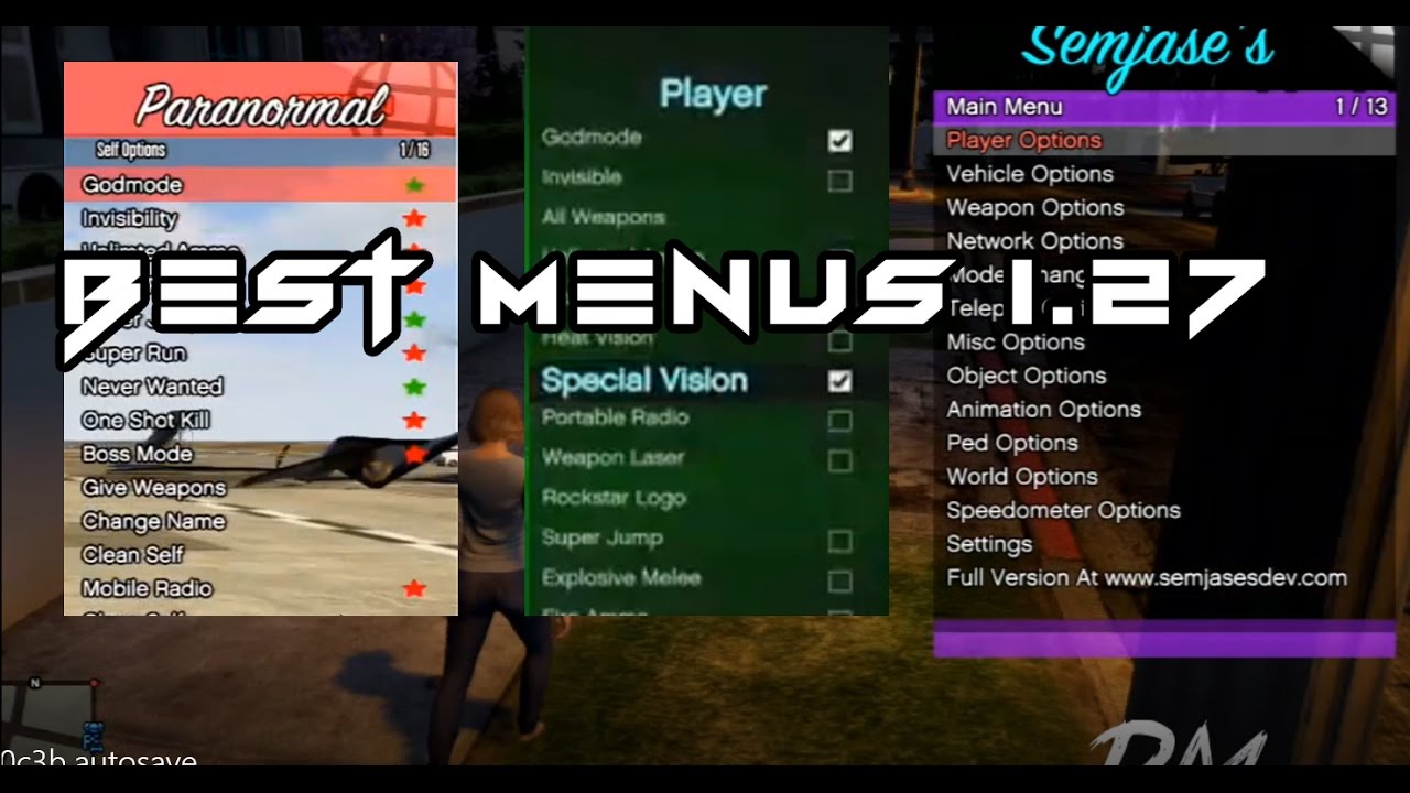 [PS3 DEX/GTA V] Top 5 Best FREE Mod Menus + DOWNLOADS
