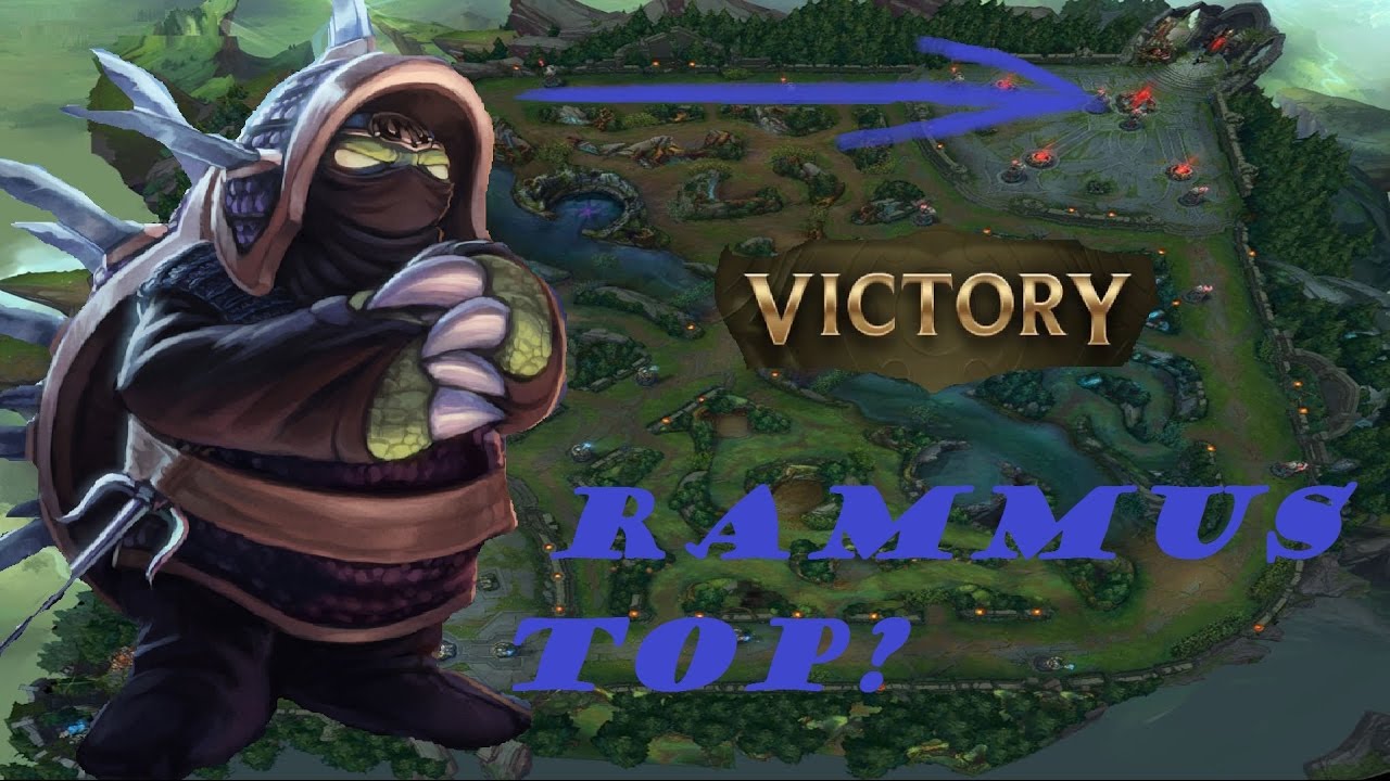 League of Legends- Rammus TOP-LANE!! vs. Temmo -.- ??  feed to win