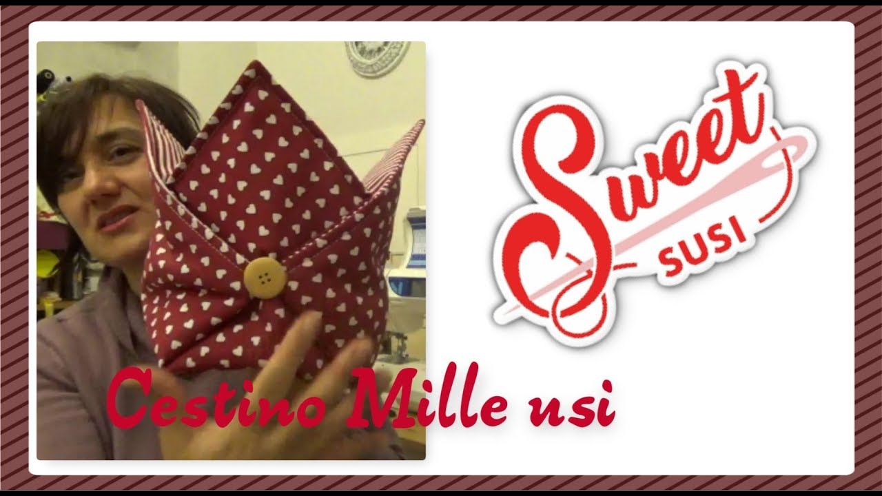 🗑️✂️ Cestino COPRI VASO Portapanettone copri uova di PasquaTutorial passo passo  Cucito Creativo
