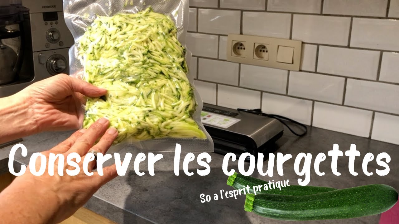 Conserver les courgettes