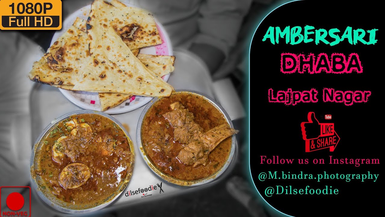 Ambarsari Dhaba | Egg Curry | Keema Mutton | Chicken Biryani |Defence Colony