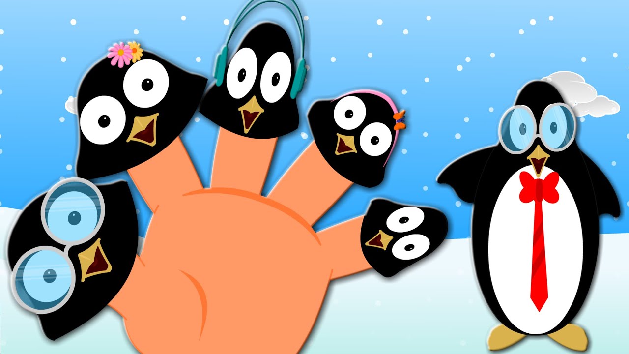 Finger Family Penguins | Nursery Rhymes For Kids And Childrens | Baby Songs