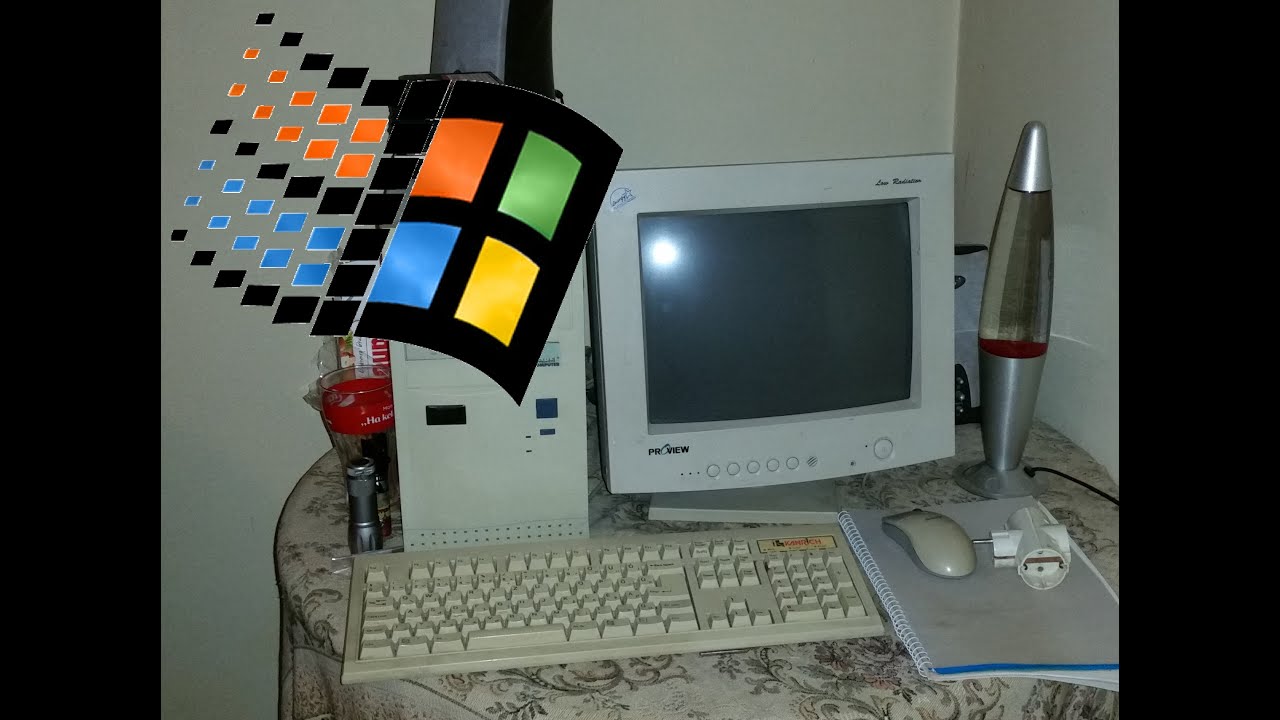 Eredeti, komplett Windows 98 PC 2020-ban