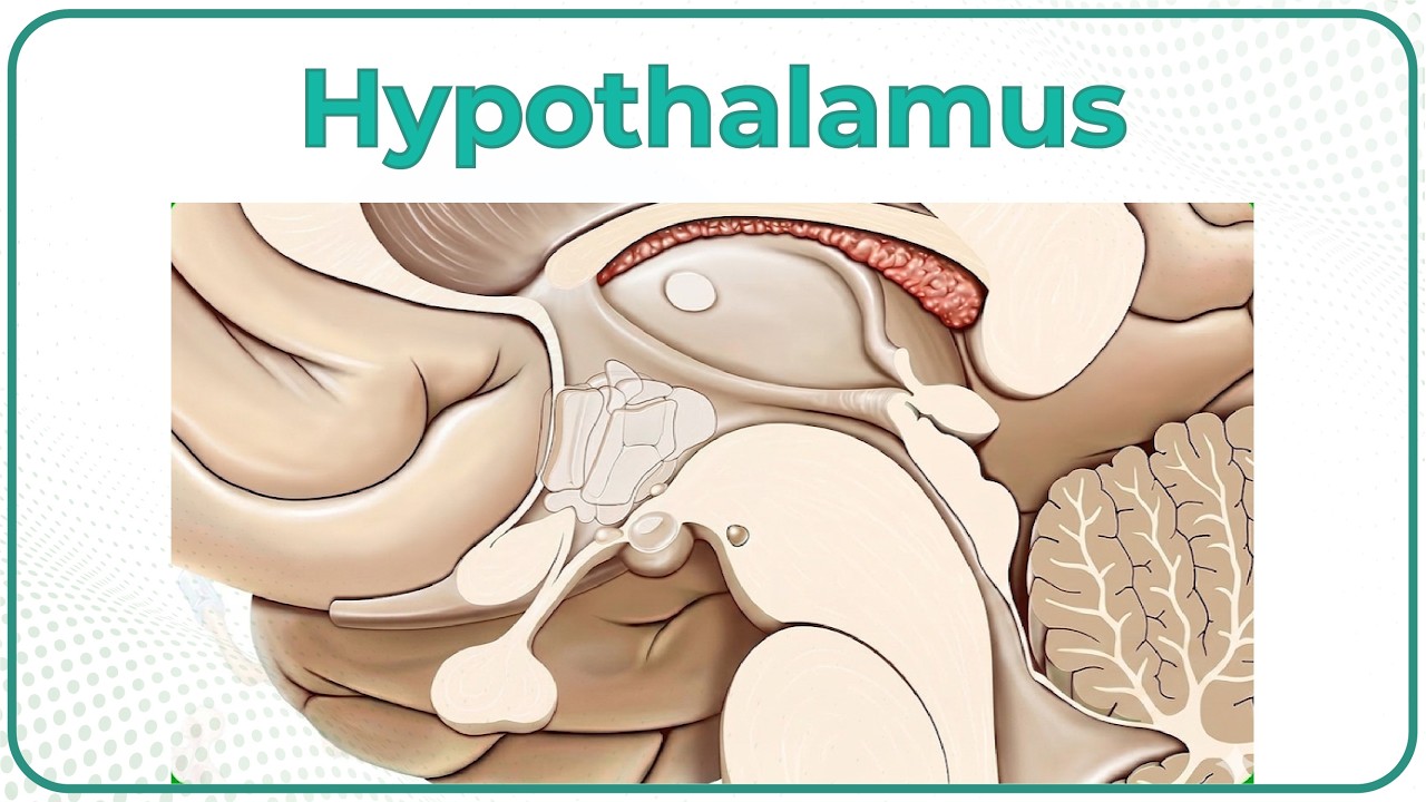 Anatomy of Hypothalamus Animation 🧠 Afferent and Efferent Pathways, Hypothalamic nuclei & Relations