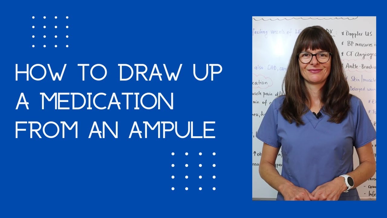 How to Draw up Medication from an Ampule