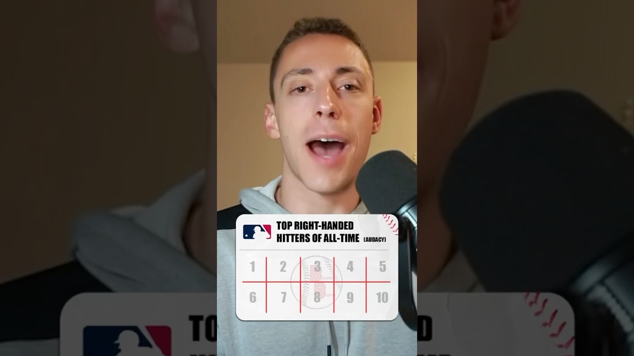 CAN WE GUESS THE TOP-TEN RIGHT-HANDED HITTERS OF ALL-TIME?? #mlb #baseball #trivia