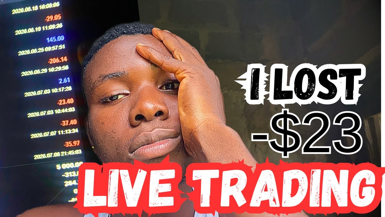 TRADING MY $5K LIVE ACCOUNT WITH GOAT FUNDED TRADER (i lost -$23 Live Trading)