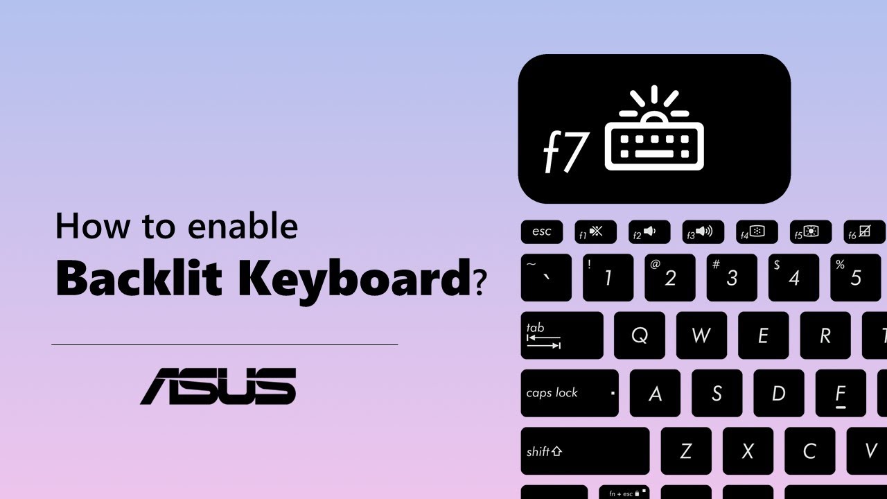 Как включить подсветку на клавиатуре ноутбука ASUS?    | ASUS SUPPORT