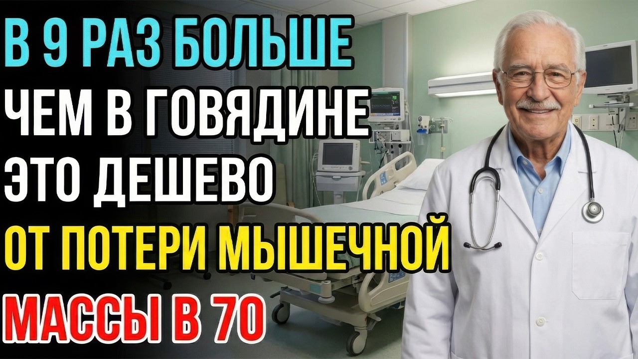 Лучше, чем яйца! 5 продуктов, которые предотвращают потерю 80% мышечной массы к 70 годам.