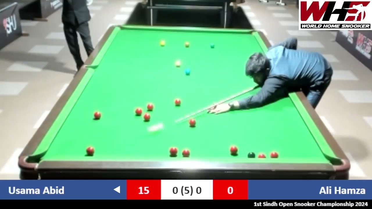 Usama Abid v Ali Hamza 18-12-24 | 1st Sindh Open Snooker Championship 2024 | SHU