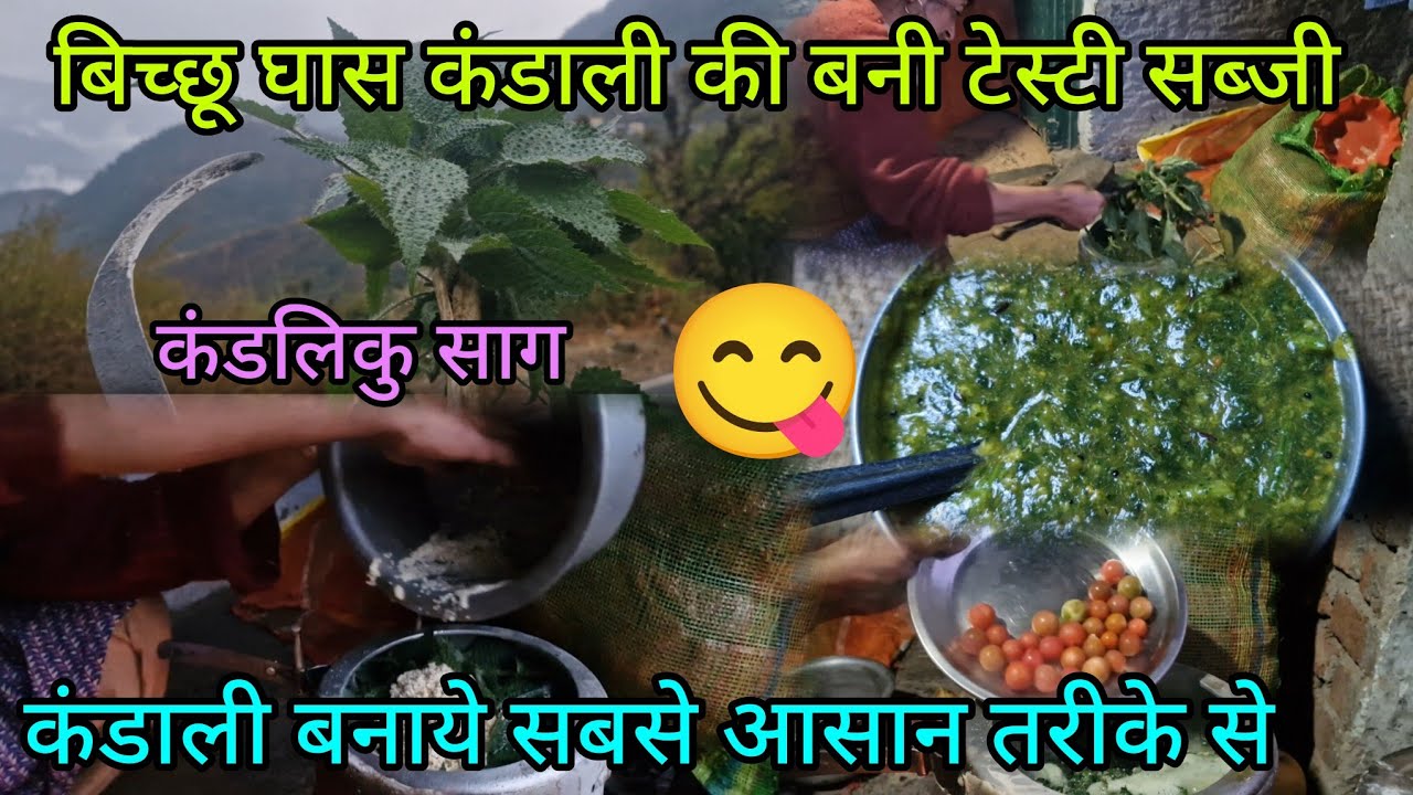 बिच्छू घास कंडाली की Recipe 🥰ठंडियो में पहाडो की फेमस डिस || Pahadi Life Style || ♥️ 