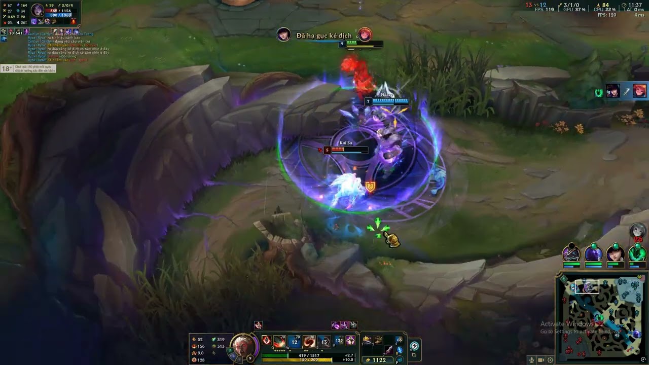 ambessa vs gwen  áo choàng gai rank ct 244lp