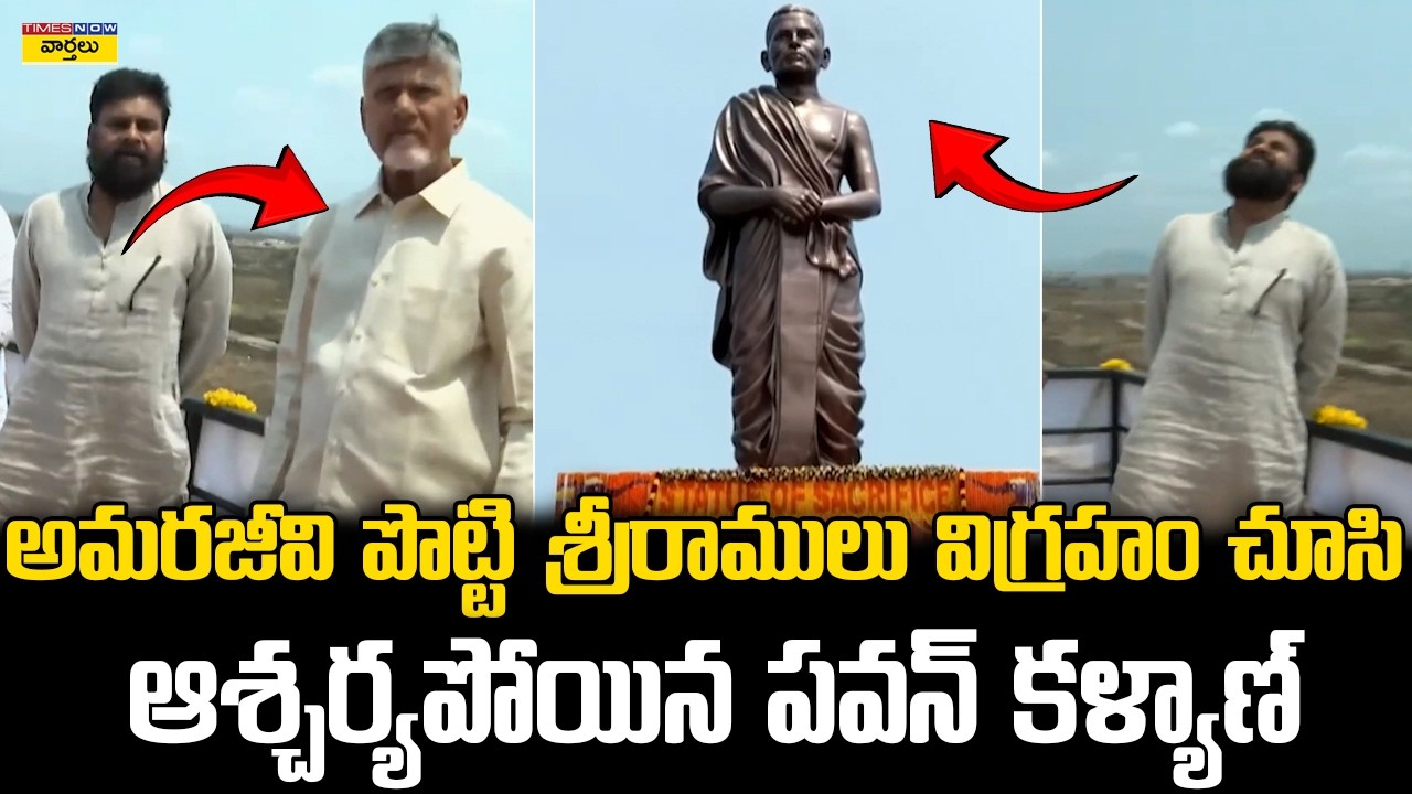 Pawan Kalyan Reaction After Seeing Potti Sreeramulu Statue || పొట్టి శ్రీరాములు విగ్రహం చూసి పవన్
