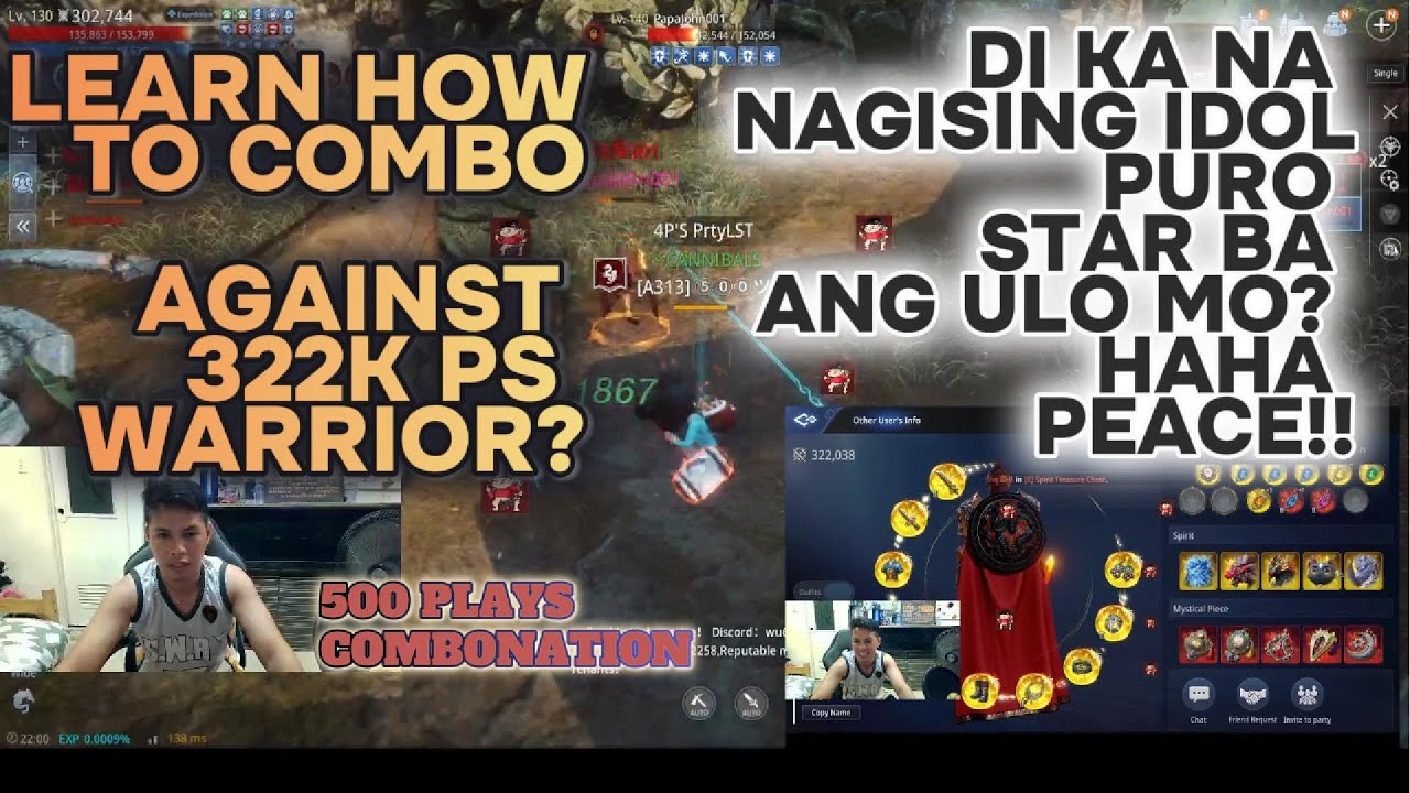 MIR4 GLOBAL 500 PLAYS | WARRIOR COMBO PVP GAMEPLAY AGAINST STRONGER OPPONENTS STUN TO DEATH COMBO