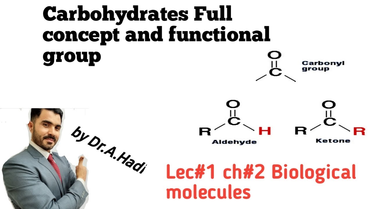 Carbohydrates  full definition, Functional Group and valency of carbon Lec#1 Urdu Hindi
