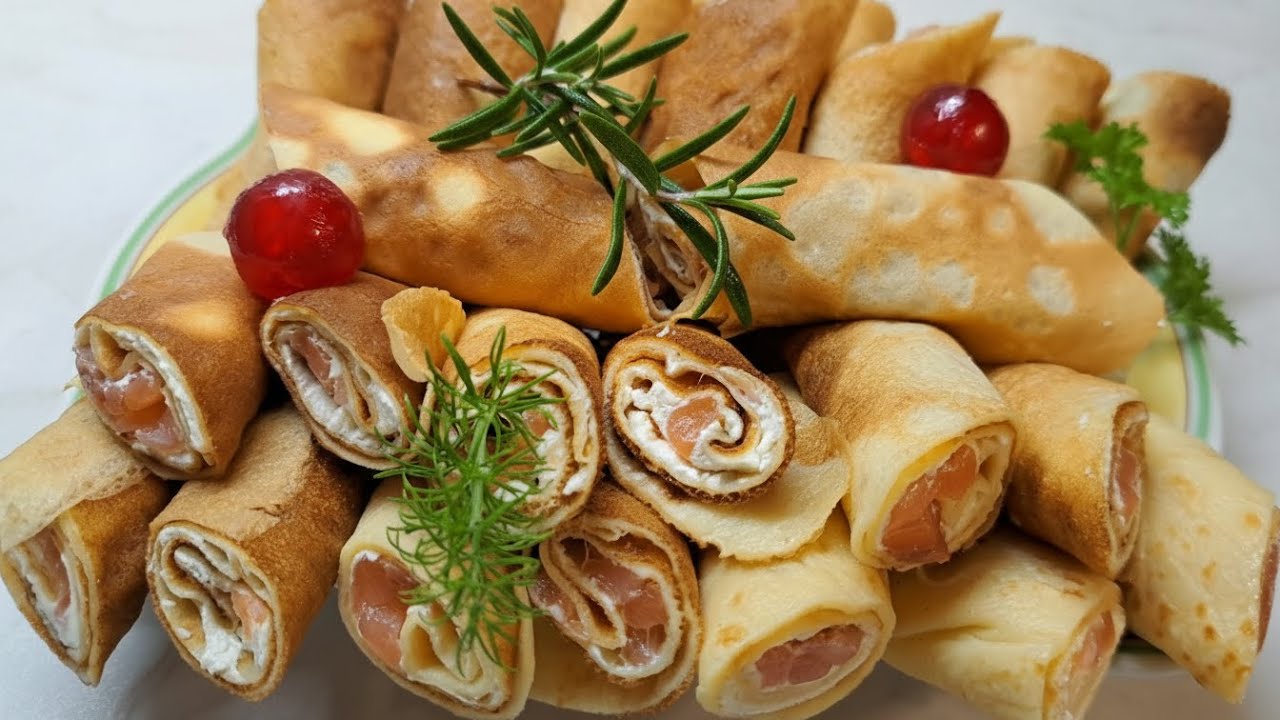 Королевские Блины с Красной Рыбой: Съедают ПЕРВЫМИ! (Солим сами)