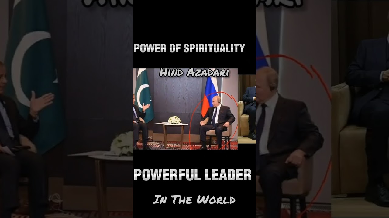 See the sitting style of Putin in front of Ayatollah Ali Khamenei sahab 🙌 #alikhamenei #viral #top1