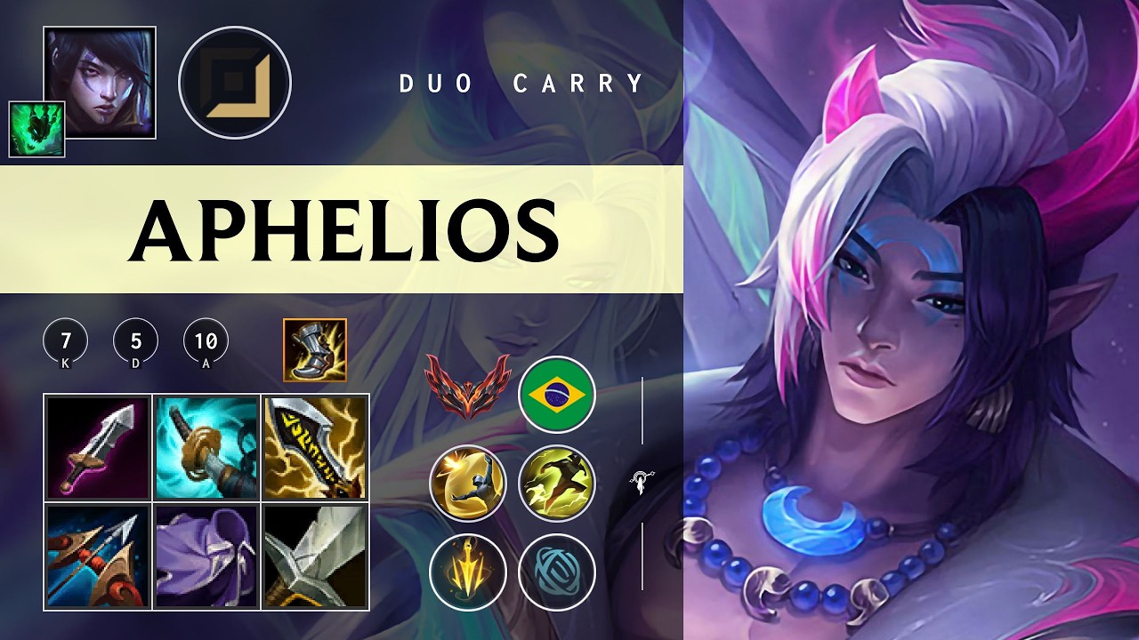 Aphelios ADC vs Teemo - BR Grandmaster Patch 26.03