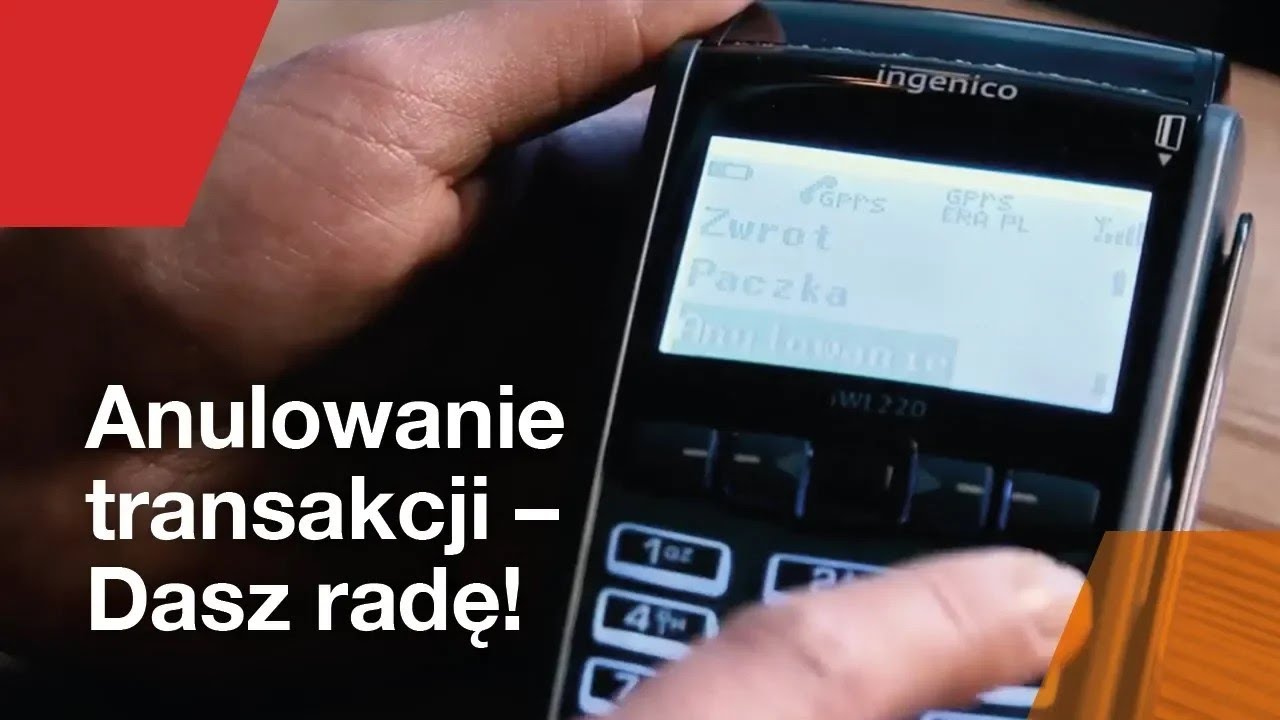 Anulowanie transakcji na terminalu płatniczym