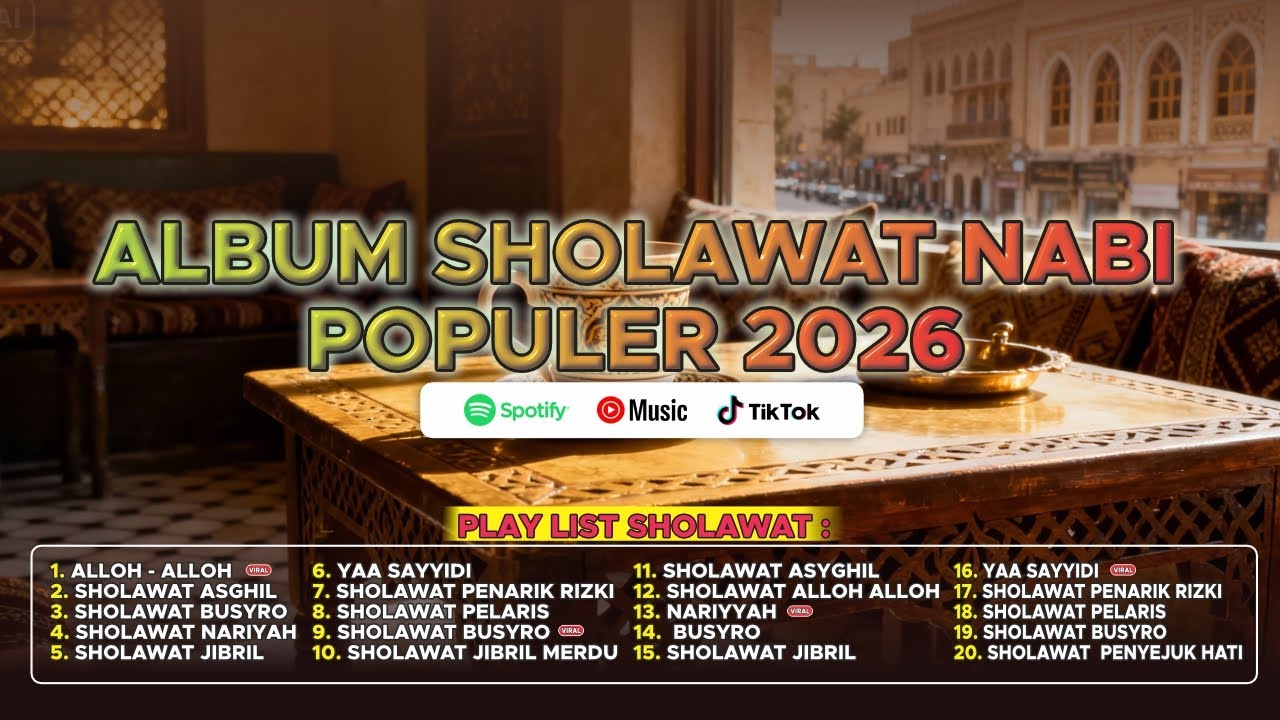 FULL SHOLAWAT JIBRIL UNTUK DZIKIR | TENANGKAN HATI & PIKIRAN, SHOLAWAT TERBARU 2026