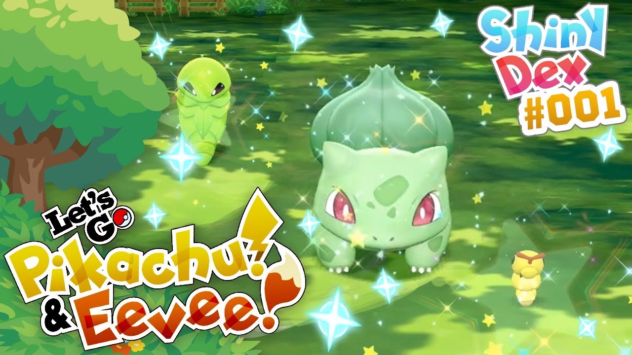 SHINY BULBASAUR and 2 OTHER SHINIES in Pokemon Let's GO! Pikachu and Eevee!
