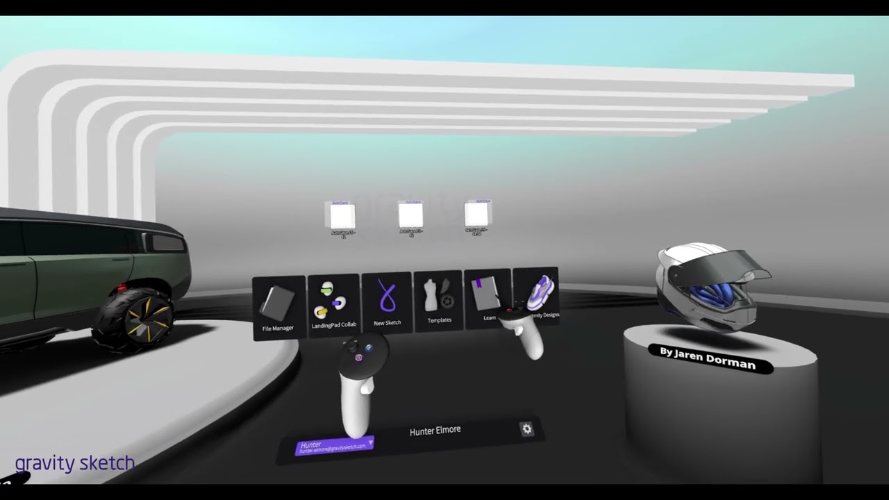 Accessing free 3D assets in Gravity Sketch
