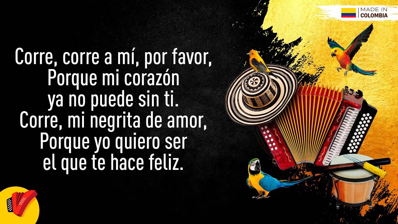 Corazoncito Negro, Binomio De Oro De Am&eacute;rica, Video Letra - Sentir Vallenato