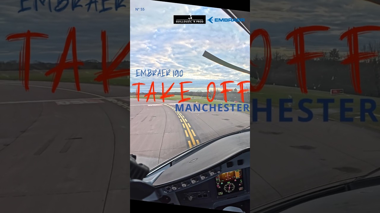 Take Off MANCHESTER rwy 05L  #cockpitmovie #cockpit #aviation#airfrance