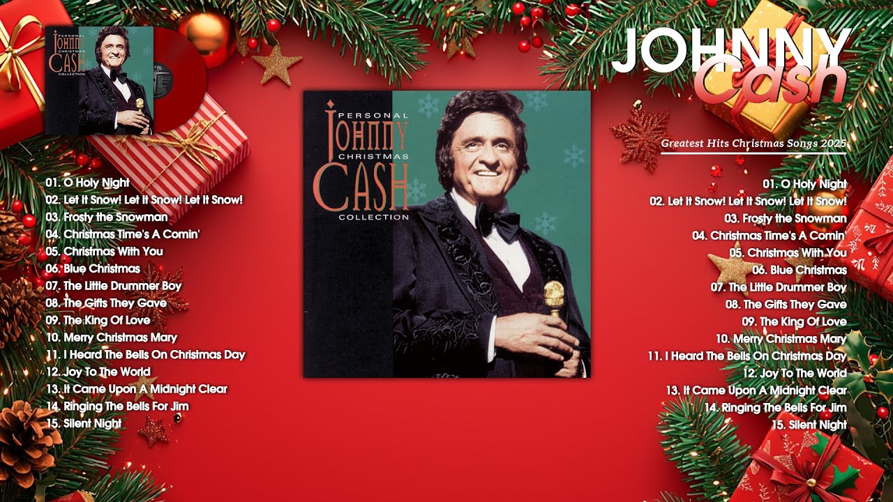 Johnny Cash - The Christmas Classic Song 🎅🎄 Johnny Cash Christmas Songs Full Album
