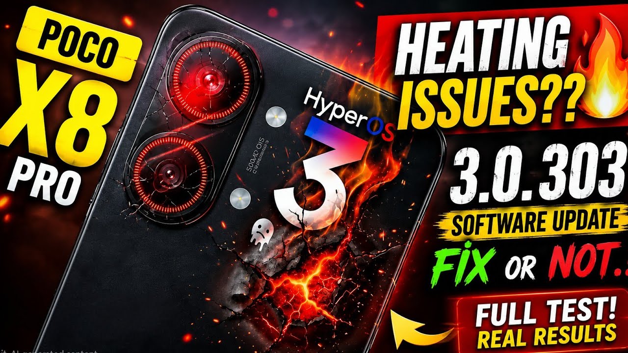 POCO X8 Pro Heating issues Test After Update Fixed or Not 🔥🔥🚀🚀 #pocox8pro 