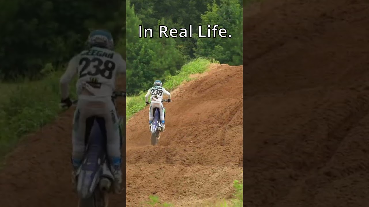 HAIDEN DEEGAN STANDING LINE IRL VS MX BIKES!
