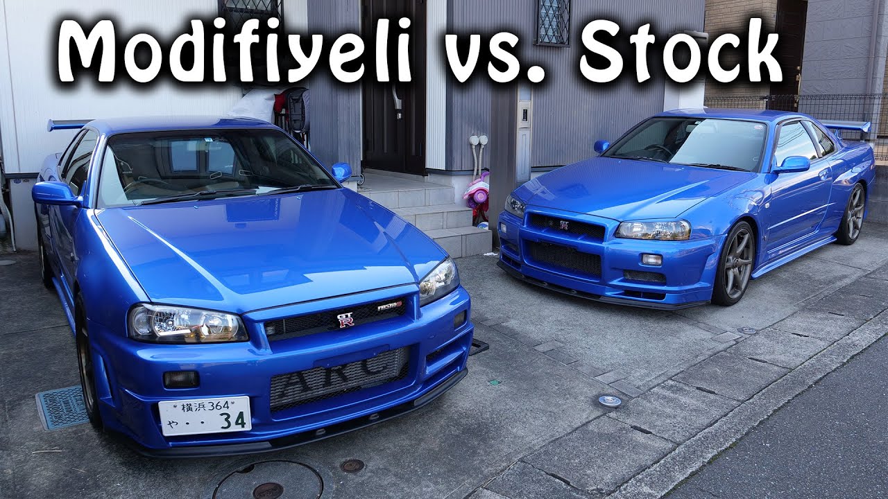 Modifiyeli R34 GTR против Orjinal R34 GTR | Japonic