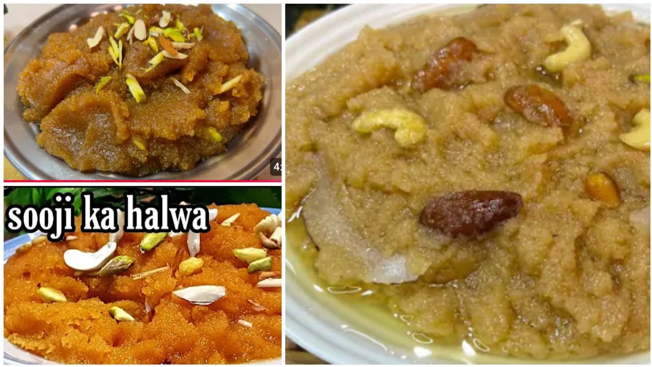 Different Types Of Halwa Recipes | Shab e Barat Special Suji Halwa Recipe | Halwa Recipes