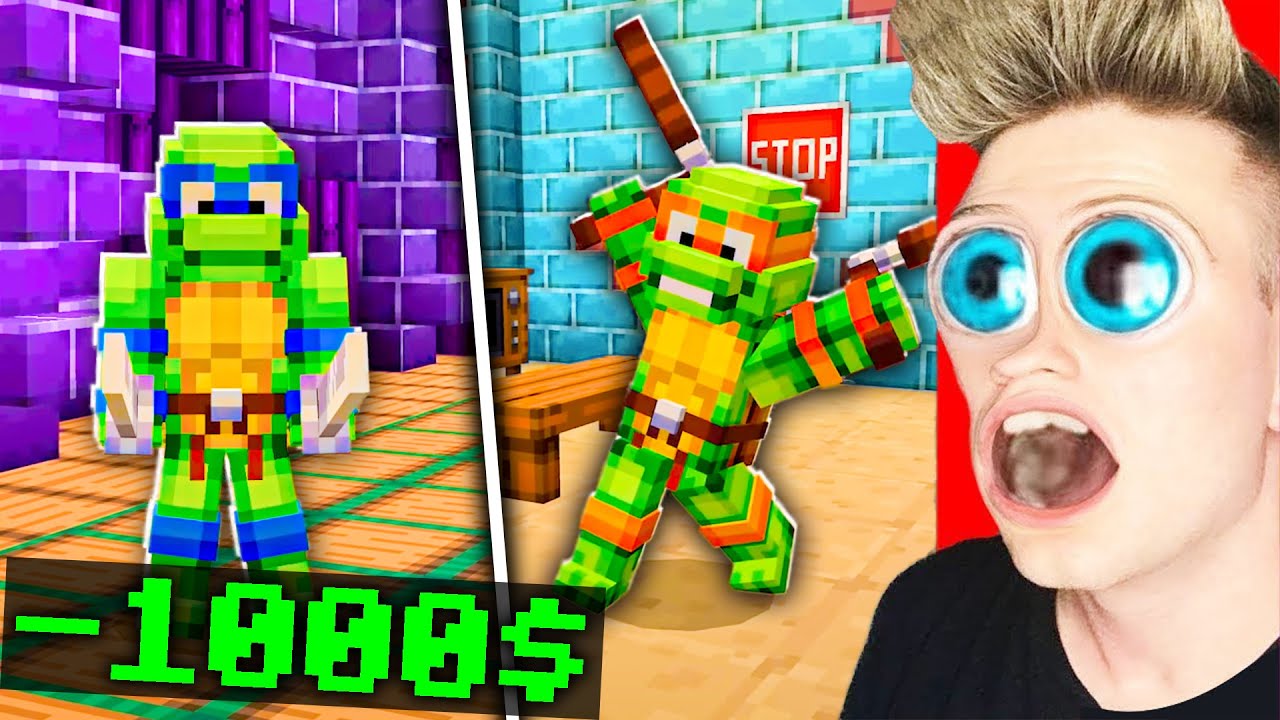 KUPIŁEM OFICJALNĄ MAPE ŻÓŁWIE NINJA do MINECRAFT ZA 1000💲 🤯