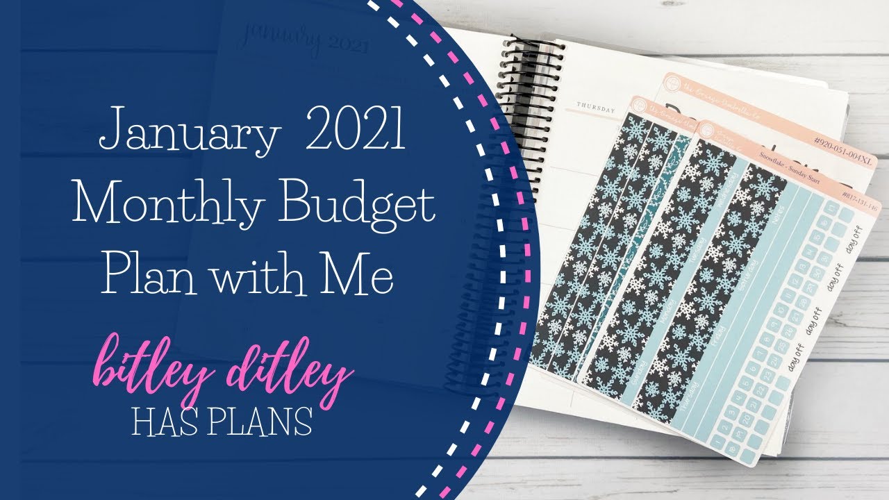 January 2021 Monthly Budget PWM | Ft. Orange Umbrella Co. | EC Monthly + Budget by Paycheck