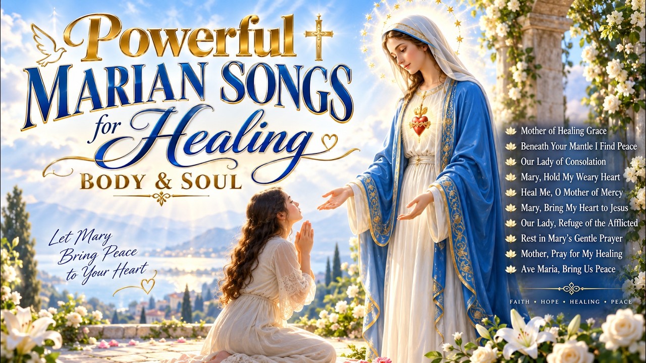 Healing Marian Hymns 🌹 Catholic Songs for Peace, Comfort & Hope #MotherMary