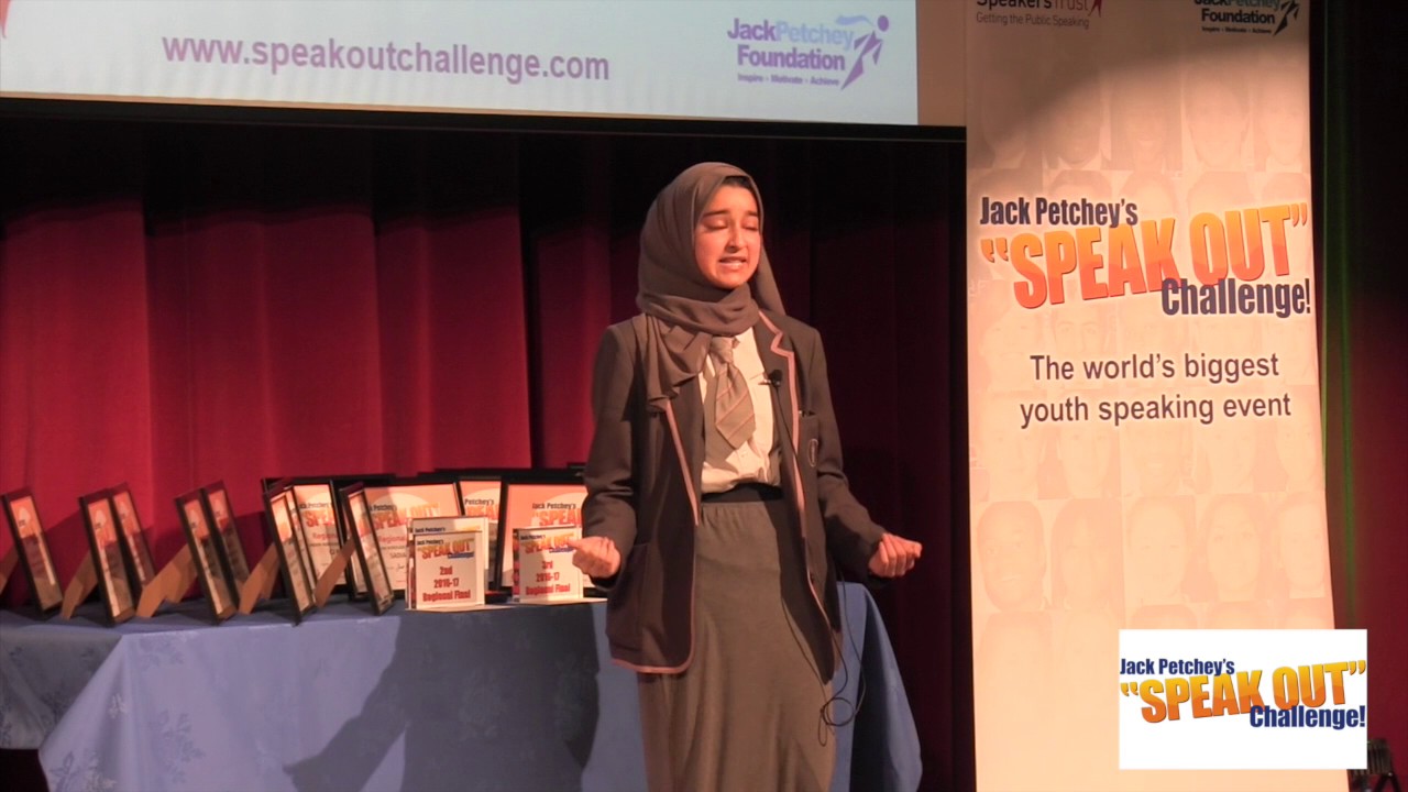 Milly Parvin, Runner-Up, Jack Petchey’s “Speak Out” Challenge! Tower Hamlets Regional Final 2016-17